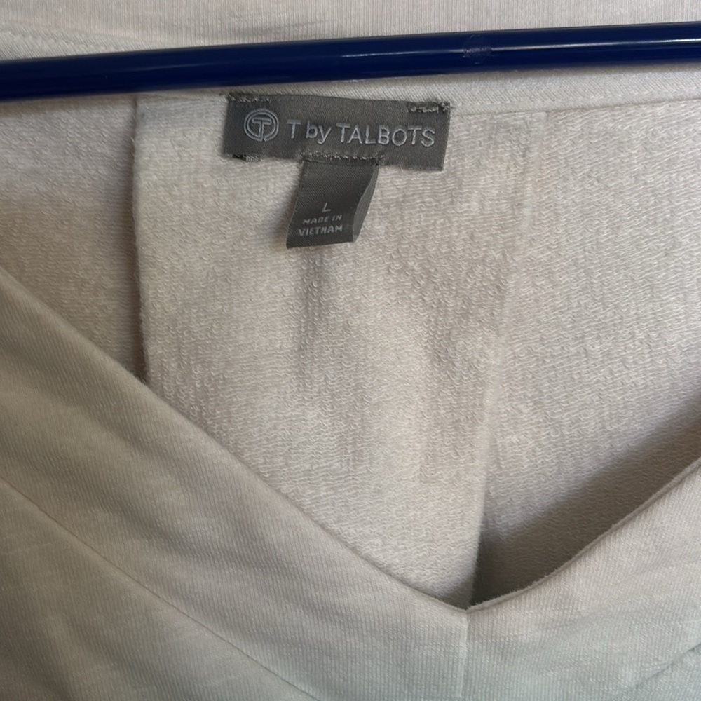 Talbots By T (comfort line) ombre V-neck sweatshirt - Picture 3 of 8